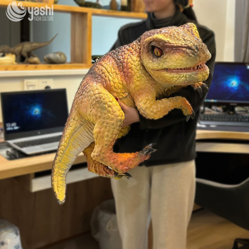 Противоржавеющая реалистичная ручная кукла динозавра для вечеринки