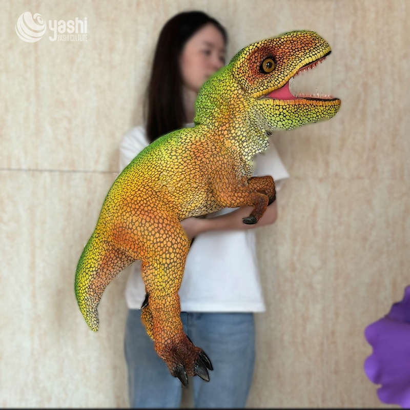 Противоржавеющая реалистичная ручная кукла динозавра для вечеринки