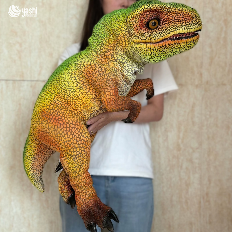 Противоржавеющая реалистичная ручная кукла динозавра для вечеринки