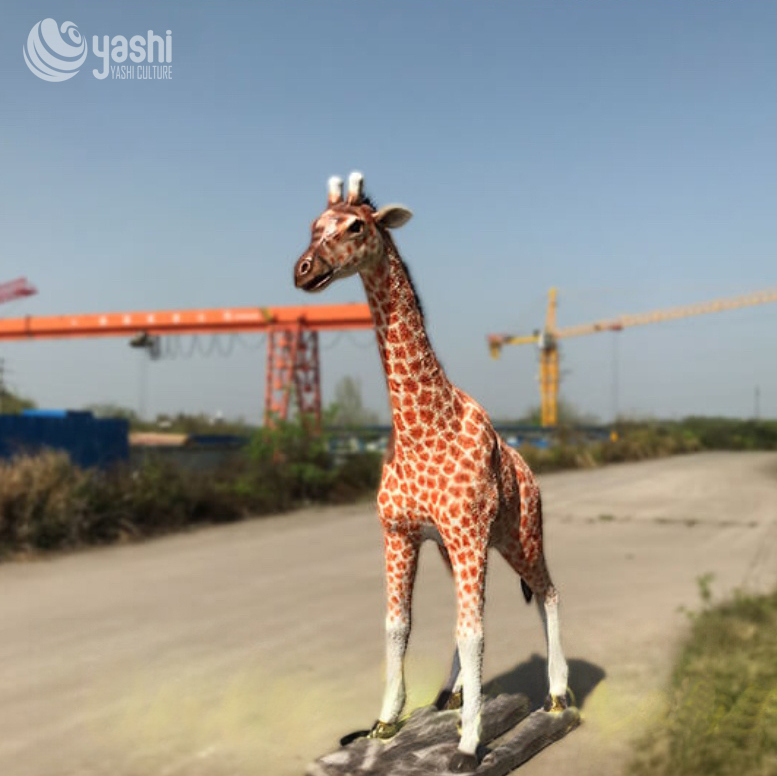 2,5-метровая скульптура жирафа в натуральную величину для украшения парка и вечеринки