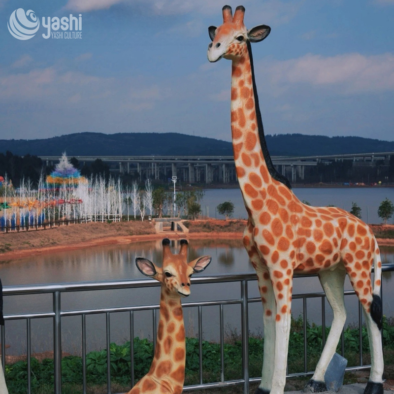 2,5-метровая скульптура жирафа в натуральную величину для украшения парка и вечеринки