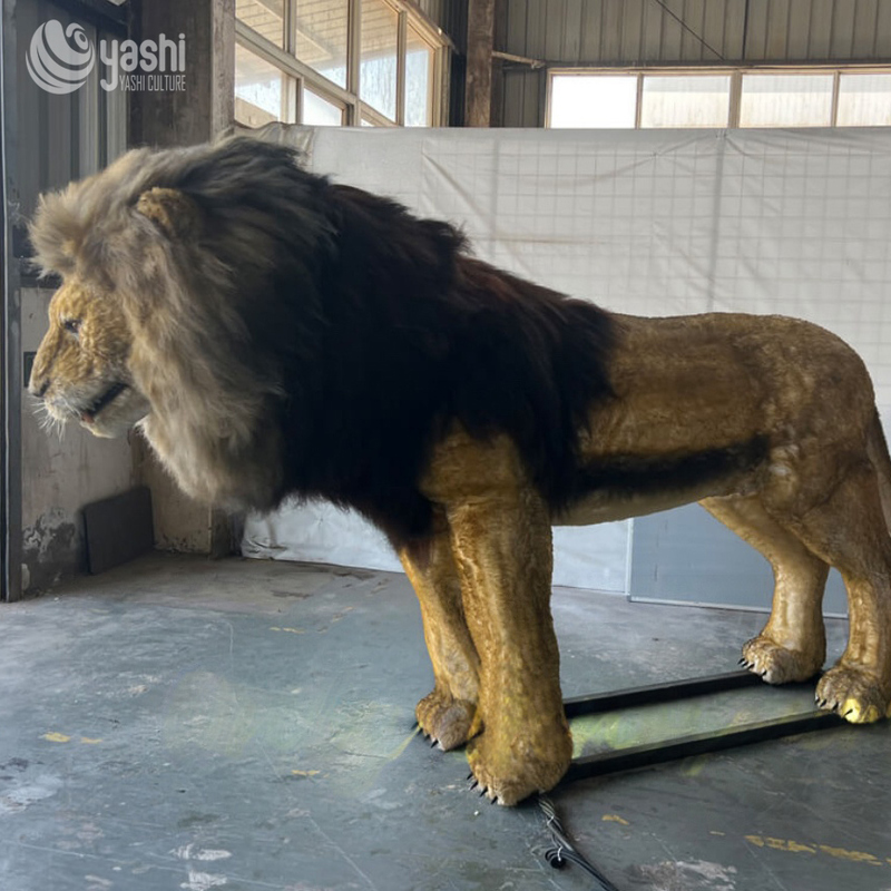 Model Patung Singa Realistis 210CM Untuk Dekorasi Taman