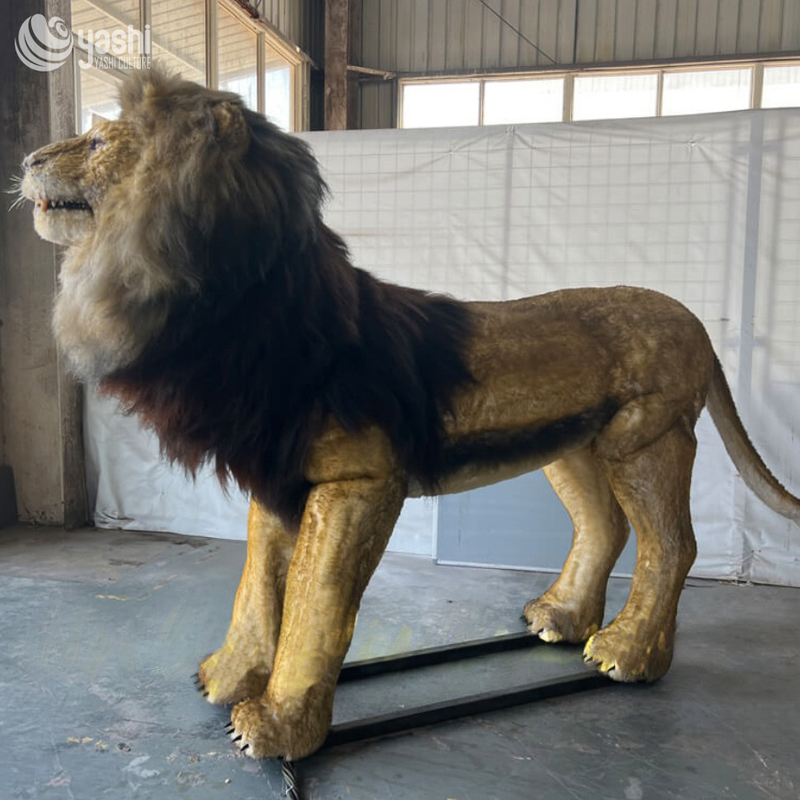 Model Patung Singa Realistis 210CM Untuk Dekorasi Taman