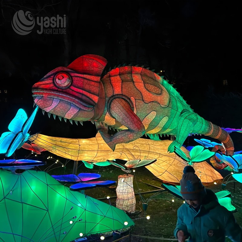 Custom Water Dinosaur Undersea Theme Zigong Lantern Set, Giant Plesiosaur Ocean Coral LED Light Sculpture, Waterproof Floating Outdoor Festival Light Installation