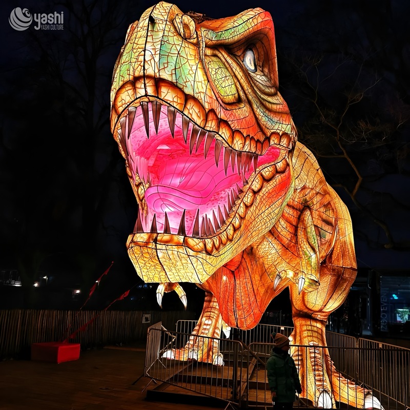 Custom Water Dinosaur Undersea Theme Zigong Lantern Set, Giant Plesiosaur Ocean Coral LED Light Sculpture, Waterproof Floating Outdoor Festival Light Installation