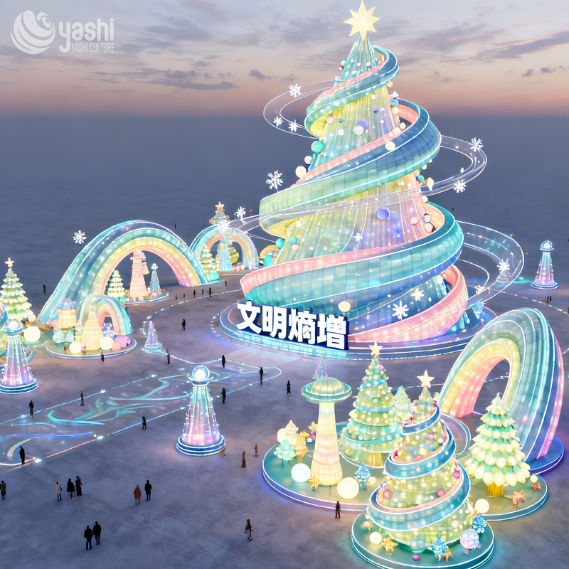 Customizable Large Outdoor Christmas Tree Decorations for Shopping Mall and Party Decor