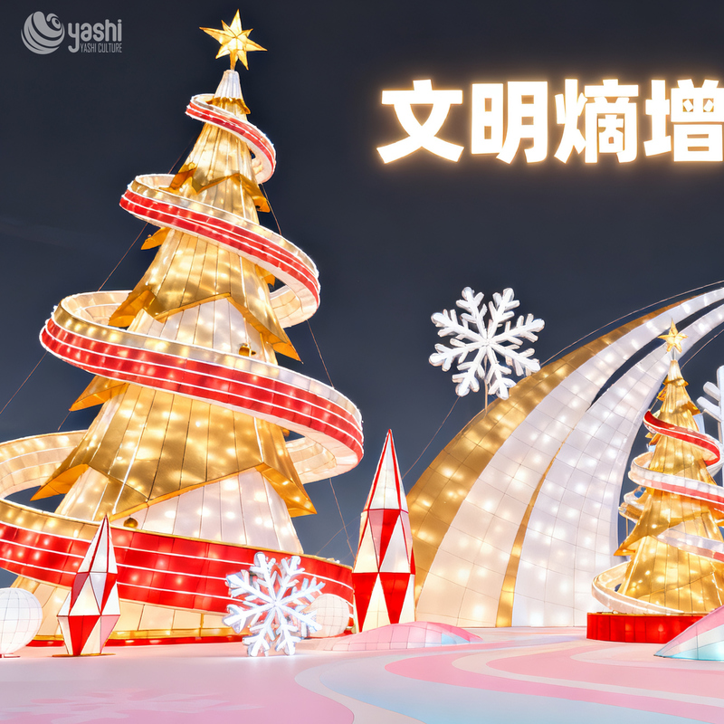 Decoraciones para el exterior de Navidad - Árbol de Navidad iluminado con LED Snowman Escultura de linternas