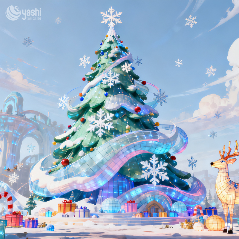 Premium Weihnachtsbaum Laternen für Mall Dekorationen und Neujahrsfeiern