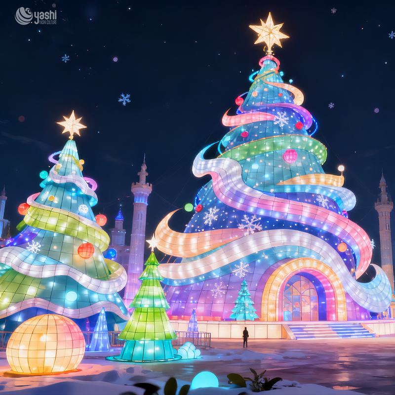 Premium Weihnachtsbaum Laternen für Mall Dekorationen und Neujahrsfeiern