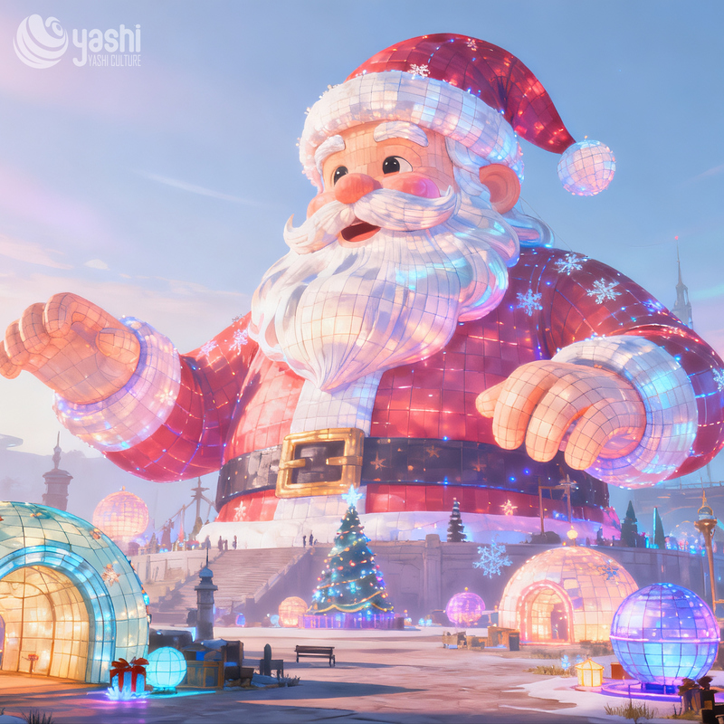 Высококачественные декоративные фонари Санта-Клауса – Рождественские уличные декоративные фонари для праздничного оформления