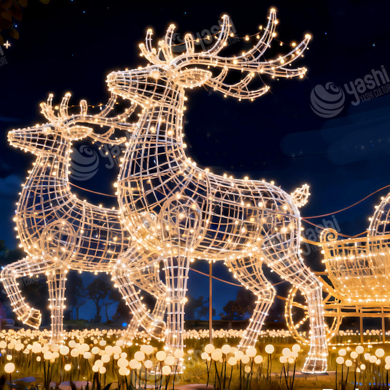 Custom Spiral Frame Giant LED Christmas Tree, Outdoor Waterproof Wireframe Xmas Tree Light Sculpture for Plaza Light Festival