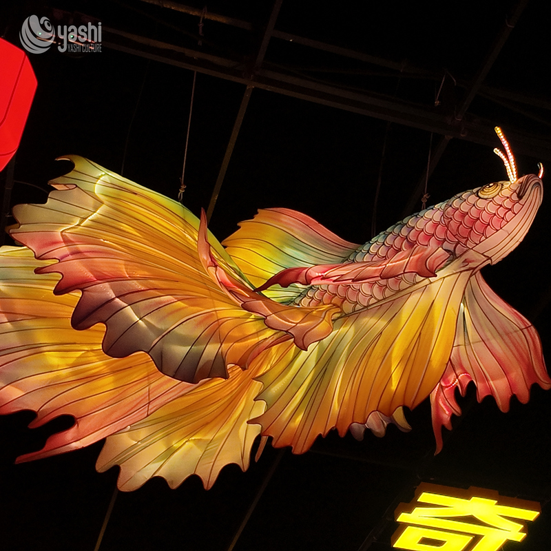 Chinese Traditional Festival Animal Lanterns - Goldfish Sculpture LED Lighting for Outdoor Decoration