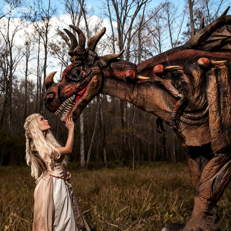 Фестиваль Силиконовый кукла динозавра с железобезопасной рамой