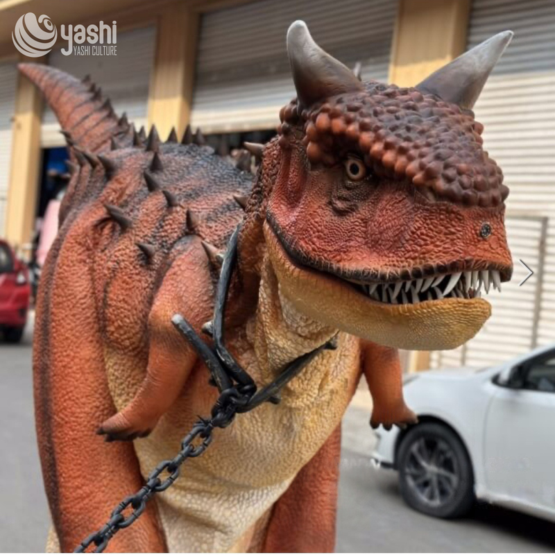 High-Quality Outdoor Performance Dinosaur Costume - Walking Dinosaur Suit, Bull Dinosaur Sculpture Outfit