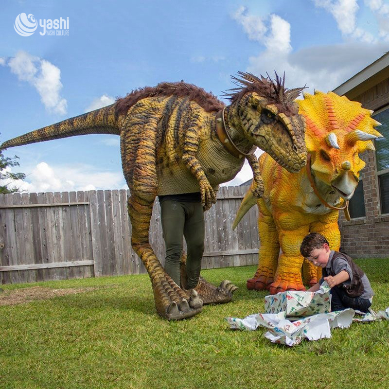 Customizable Realistic Dinosaur Costume Velociraptor Costume for Party Performances Park Shows