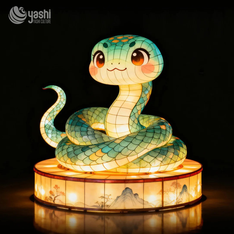 Chinese Traditional Festival Lanterns Zodiac Animal Sculptures Waterproof Outdoor Decoration