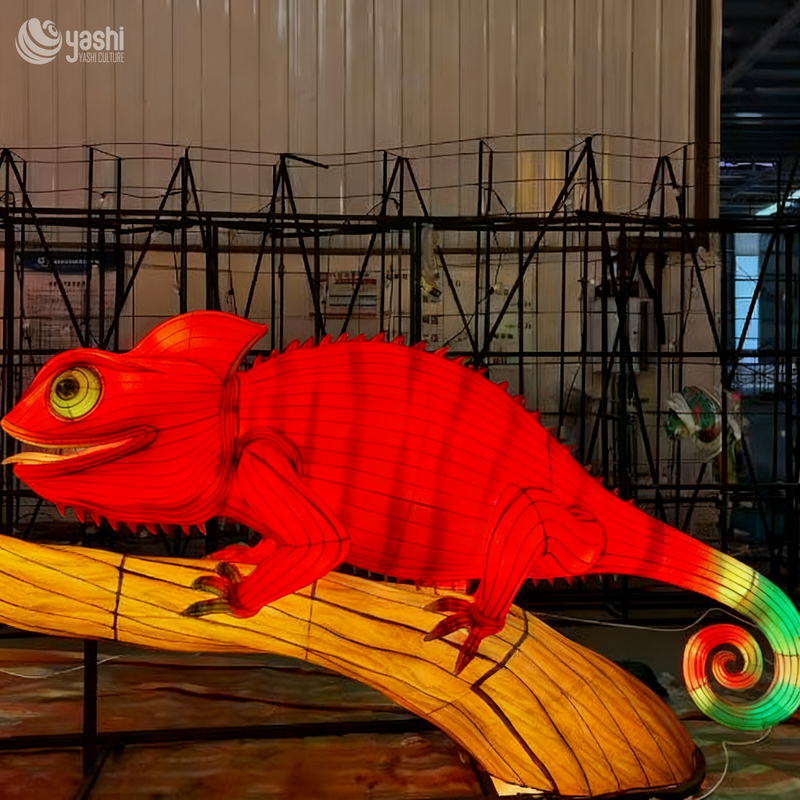 Zigong Lantern Factory's Waterproof Chameleon-Shaped Lanterns | Ideal for Outdoor Decoration