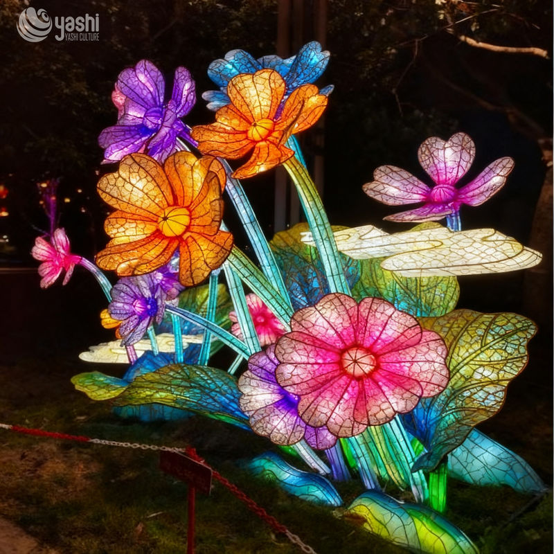 Colorful Chinese Festival Lanterns for Holiday Decoration, Ideal for Botanical Garden Decor