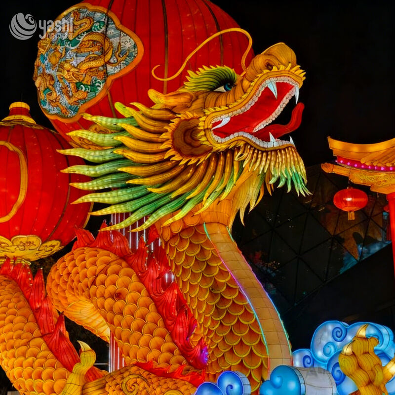 Traditional Chinese Lanterns for Festivals - Dragon Lantern for Lantern Festival - Outdoor Decoration for Chinese New Year