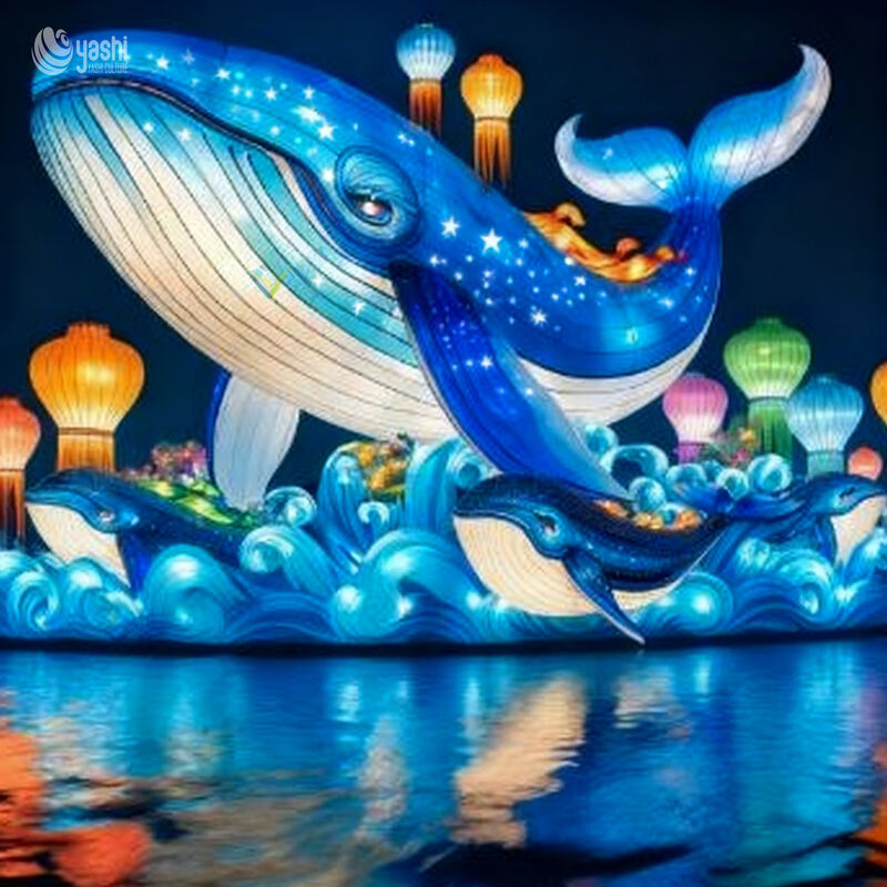 Custom Animal Theme Zigong Lanterns, Giant 3D Animal LED Light Sculpture, Waterproof Outdoor Festival Light Installation For Park Fair Event