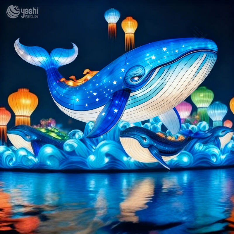 Custom Animal Theme Zigong Lanterns, Giant 3D Animal LED Light Sculpture, Waterproof Outdoor Festival Light Installation For Park Fair Event