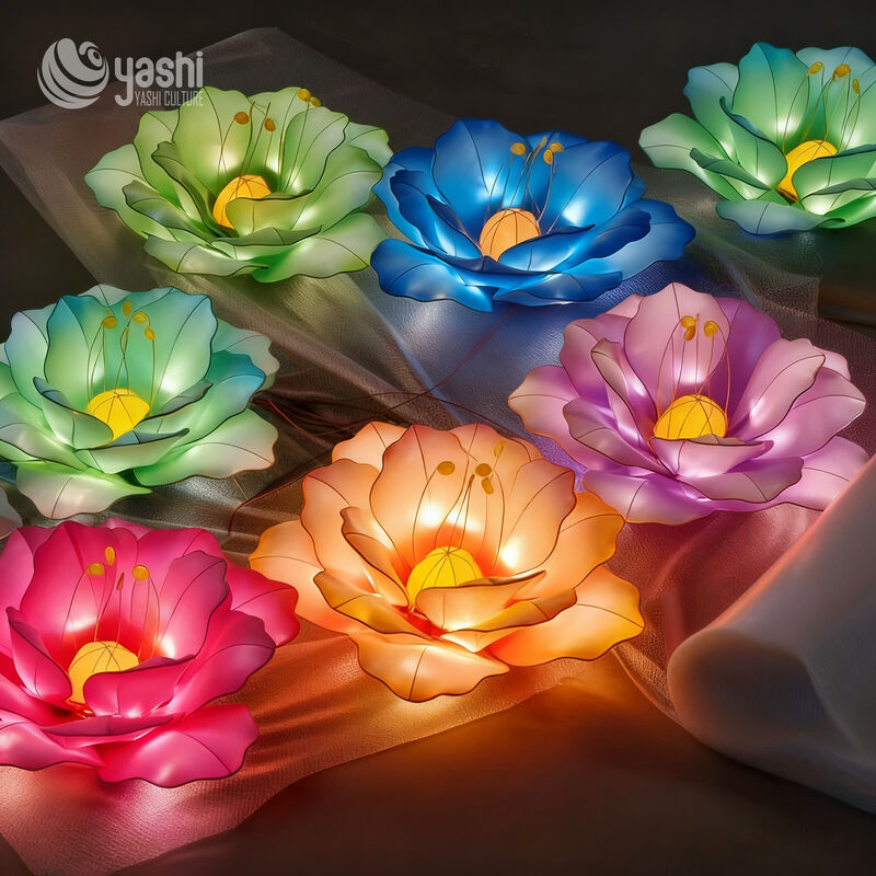 Chinese New Year Outdoor Silk Lanterns for Garden Decoration, Party, Theme Park, Exhibition