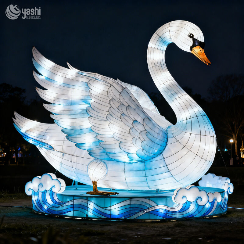 Large Holiday Decorative Lanterns, Swan Sculpture Lanterns for Zoos and Parks, Party and Festival Decoration Lanterns