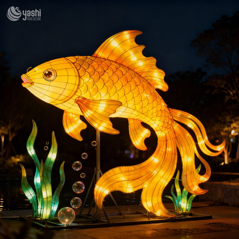 Zigong Lantern Factory's Traditional Chinese New Year Lanterns - Abundance Every Year Outdoor Lanterns