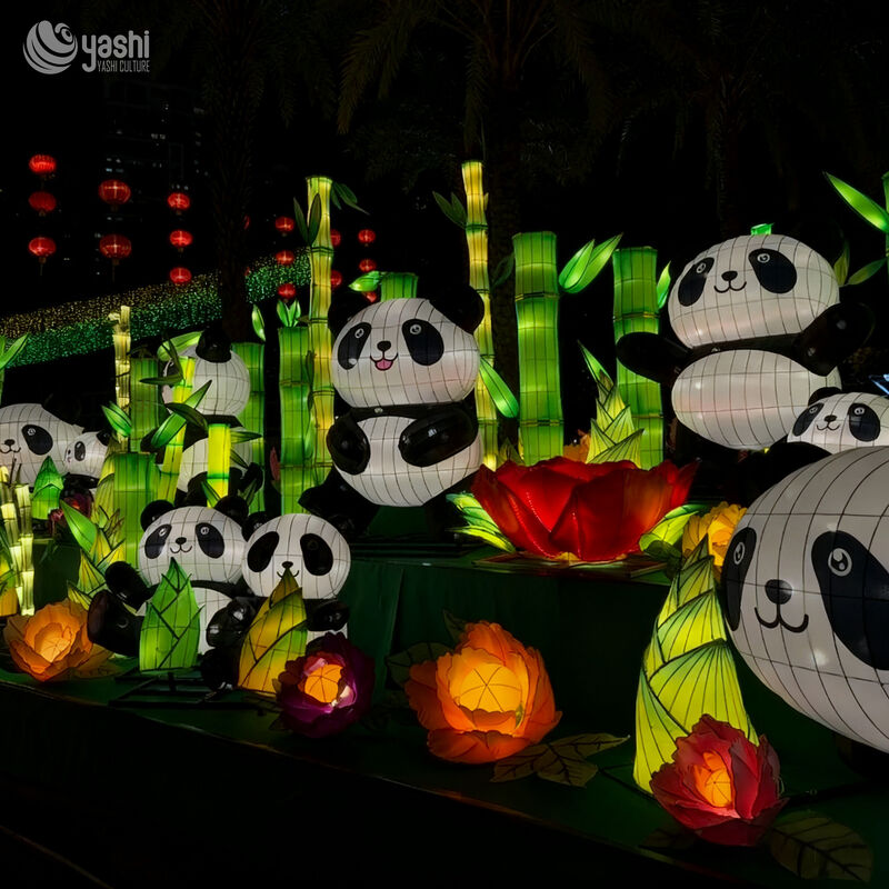 Chinese Festival Lanterns - Animal Theme Scene Lanterns - Outdoor Decorative Panda Lanterns