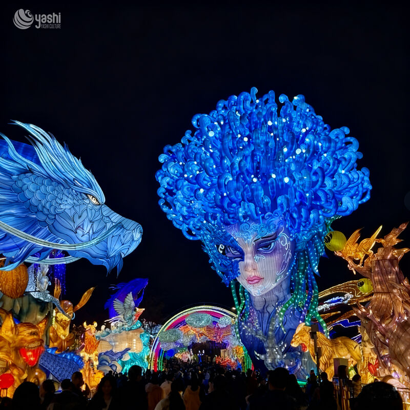 Chinese New Year Lanterns - Large Outdoor Display Lanterns for Parks and Theme Park Decorations