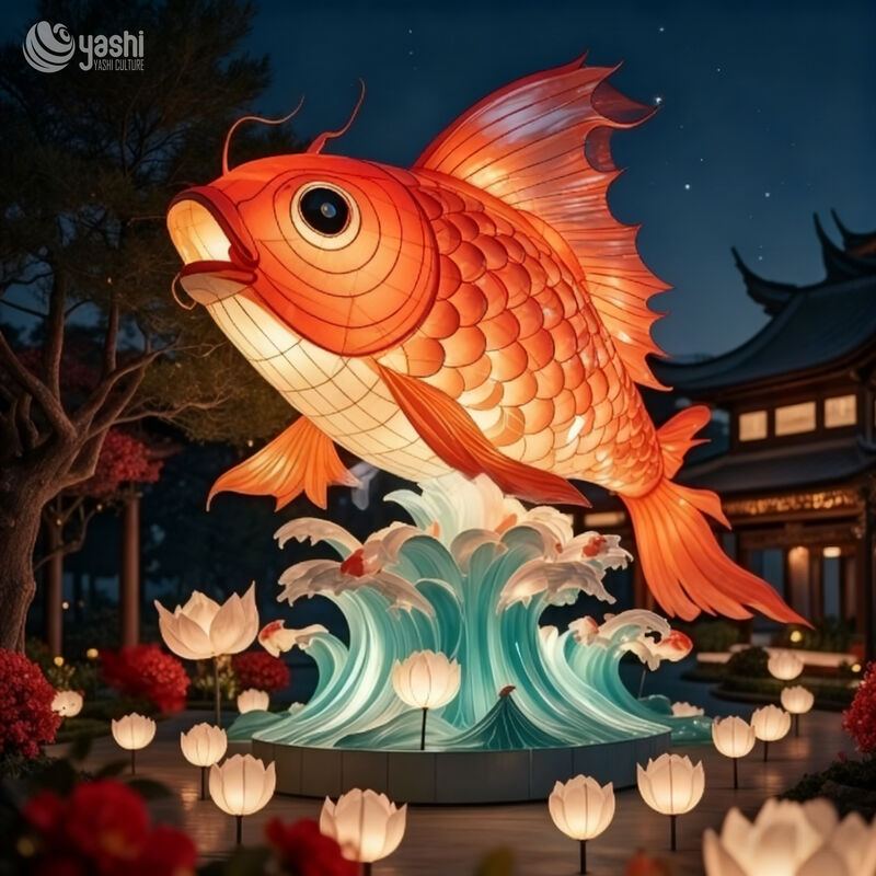Chinese Traditional Festival Lanterns for Lantern Festival and Spring Festival Decoration - Fish Lanterns