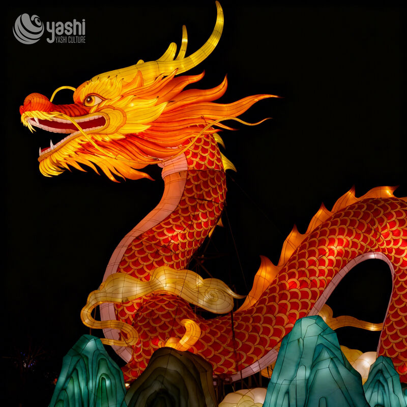 Chinese New Year Lanterns Outdoor Waterproof Decorative Large Dragon Lanterns