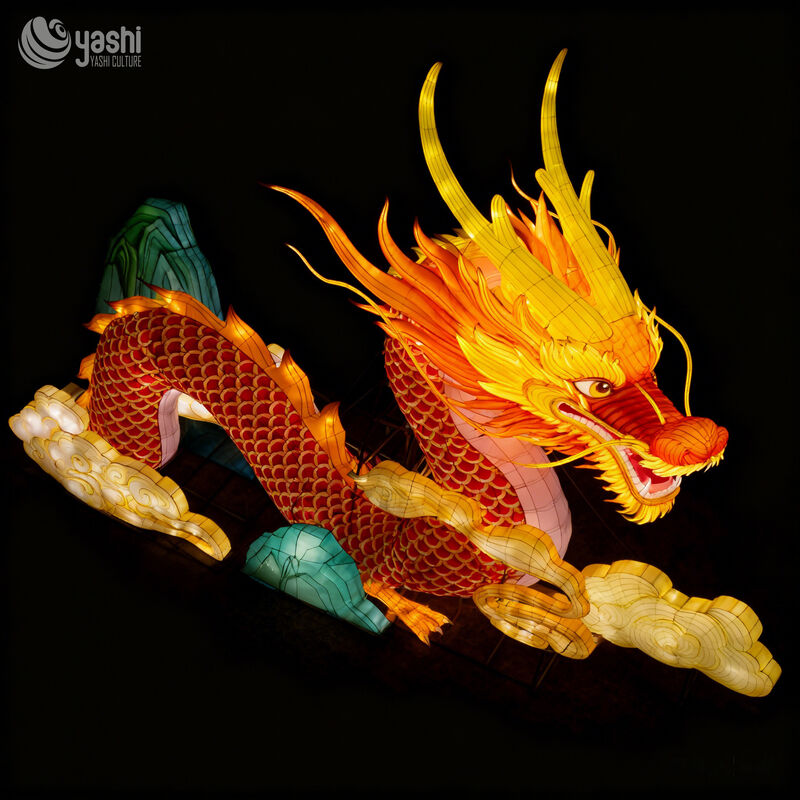 Chinese New Year Lanterns Outdoor Waterproof Decorative Large Dragon Lanterns