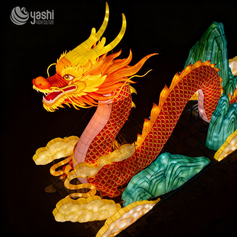 Chinese New Year Lanterns Outdoor Waterproof Decorative Large Dragon Lanterns