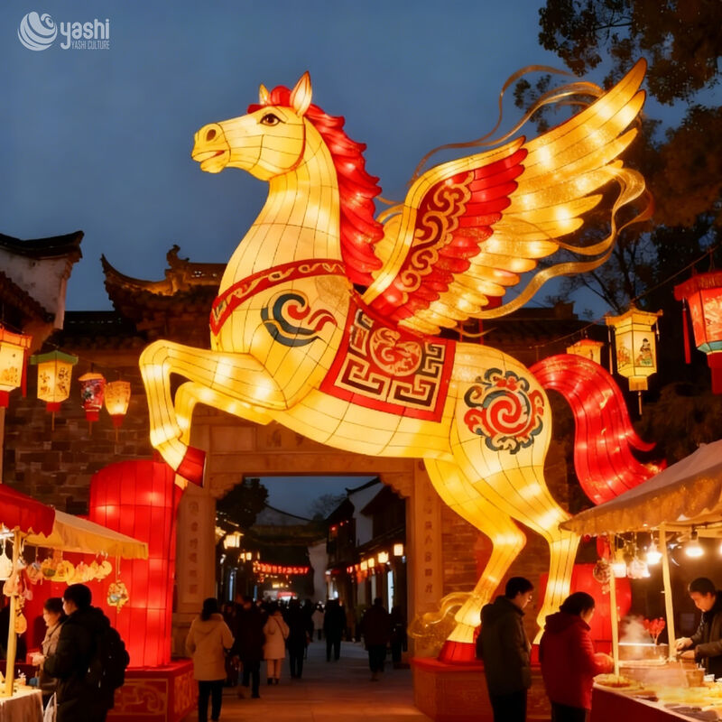 Zodiac Horse Lantern for Spring Festival - Giant Lantern for Chinese New Year and Lantern Festival