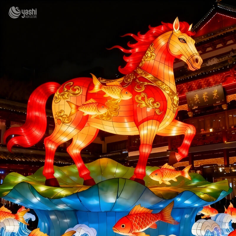 Zodiac Horse Lantern for Spring Festival - Giant Lantern for Chinese New Year and Lantern Festival