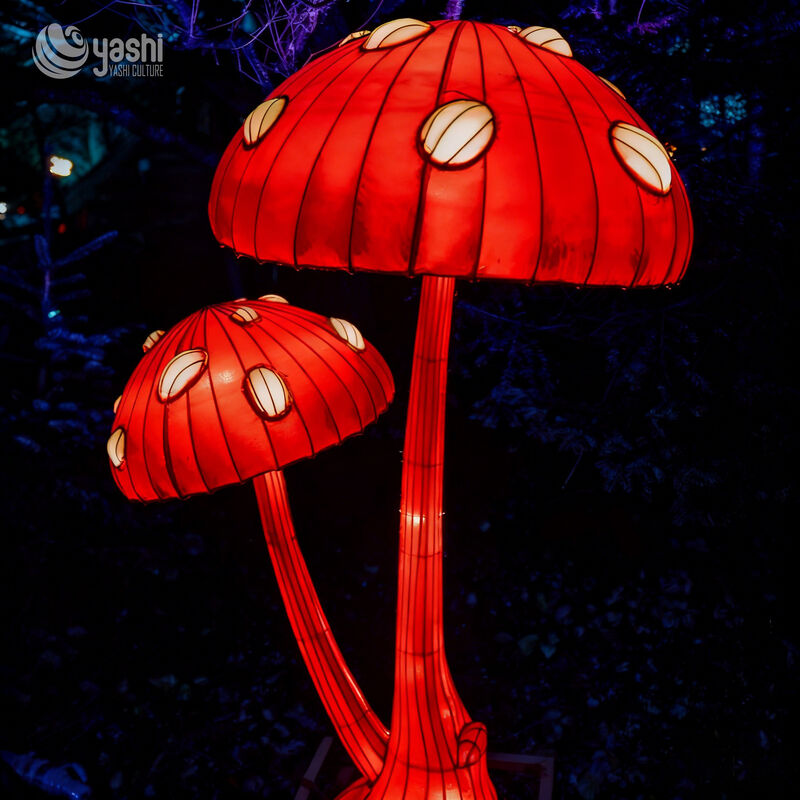 Zigong Lanterns: Handmade Mushroom Lanterns for Outdoor and Festival Party Decoration