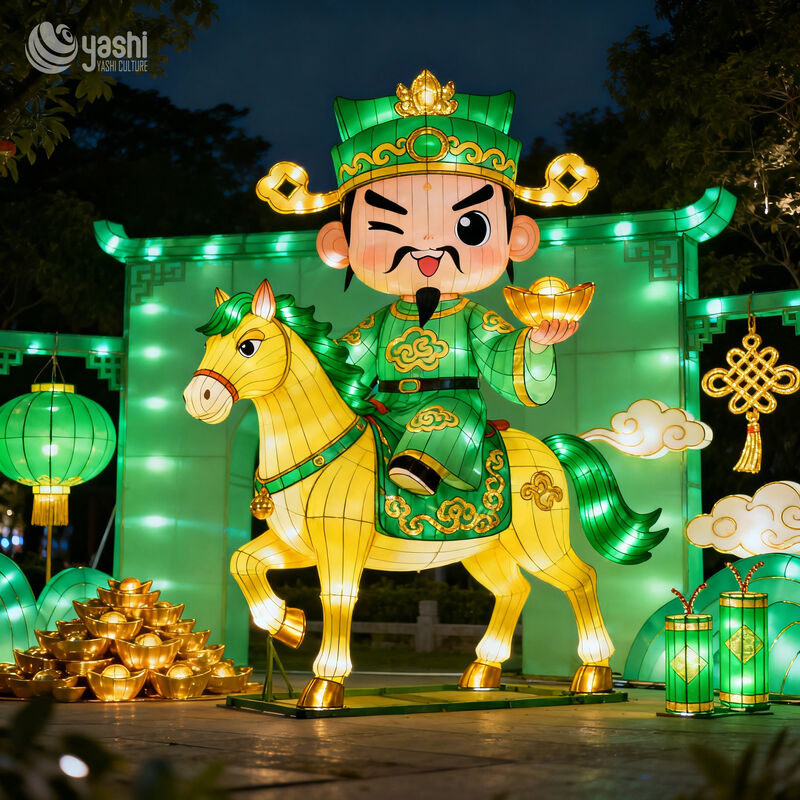 Chinese New Year Lanterns - Spring Festival Themed Lanterns - Fortune God Decoration Lanterns