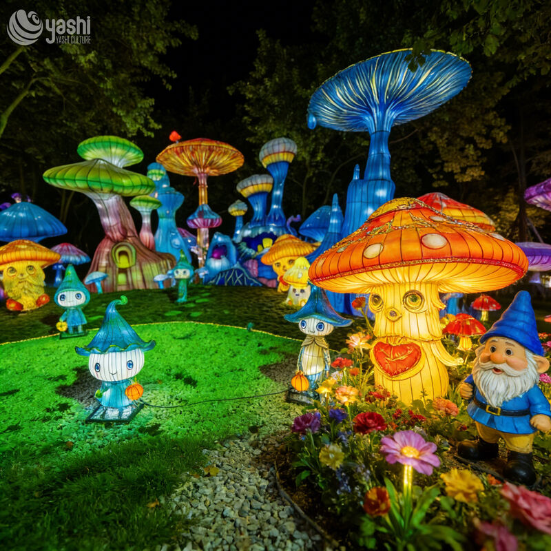 High-Quality Customizable Colorful Mushroom Lanterns for Large Festival Parties and Outdoor Decorations