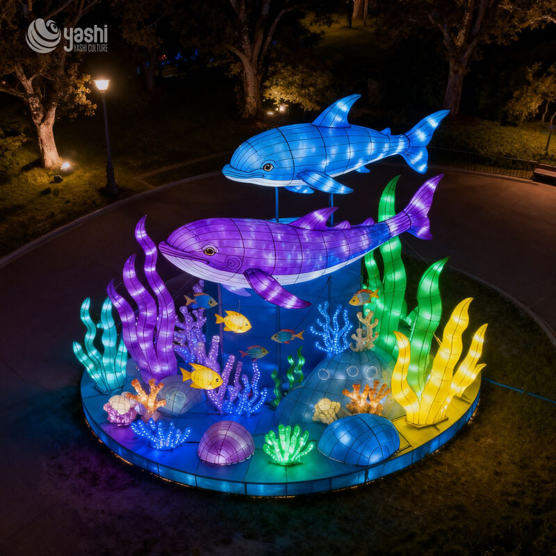 Large Ocean-Themed Lantern for Aquarium, New Year, Lantern Festival, Christmas, Halloween Decorations