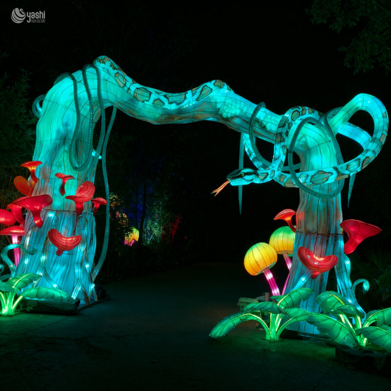 Realistic Snake Arch LED Light - Halloween Theme Park Night Atmosphere and Photo Spot Decoration