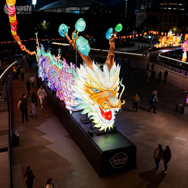 Large Dragon Lantern for Lantern Festival and Spring Festival - Grand Holiday Theme Park Lighting Decoration