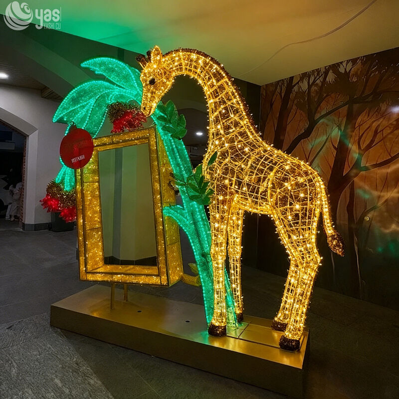 LED Animal Sculpture Lanterns for Outdoor Festive Decorations: New Year, Christmas, Thanksgiving, Valentine's Day