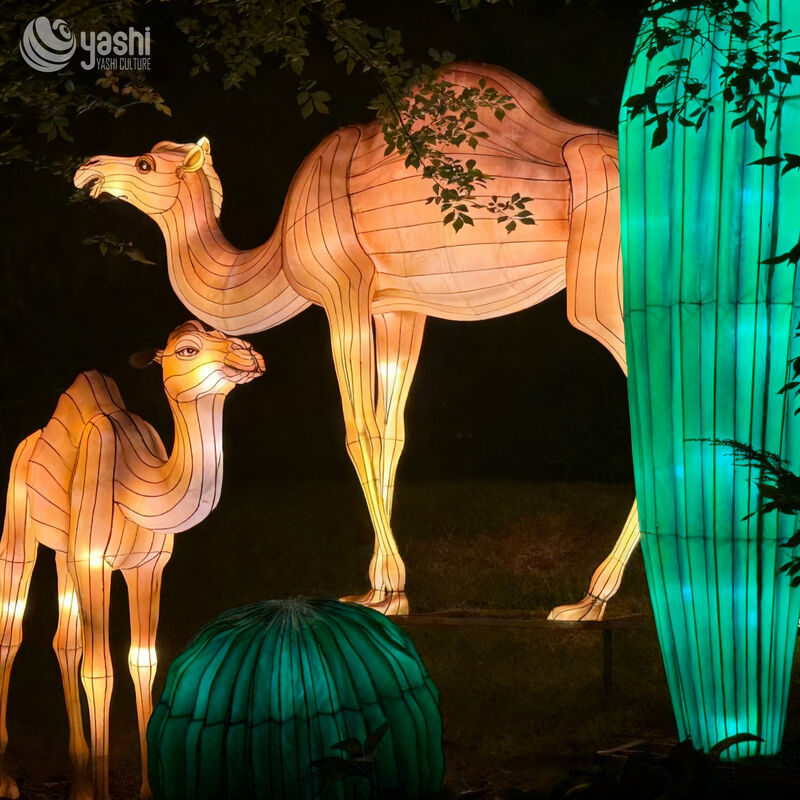 Ateşli Satış Zoo Parkı Festivali ve Tatil Aydınlatması için LED Hayvan Tema Fenerleri