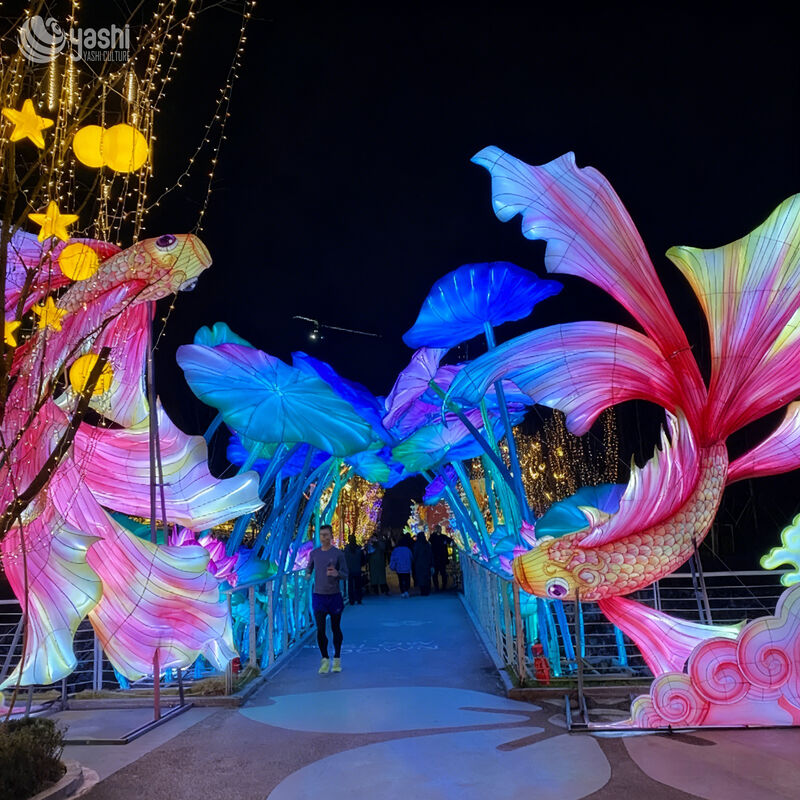 LED Illuminated Fish Decor Waterproof Party Lighting for Garden & Zoo Events