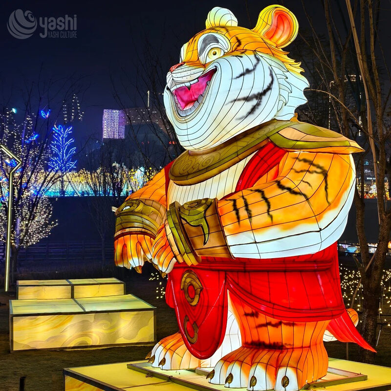 Outdoor Chinese New Year Decorations: 12 Zodiac Animal Theme Lanterns