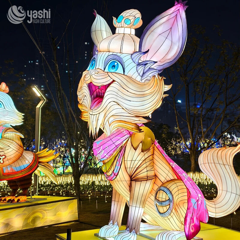 Outdoor Chinese New Year Decorations: 12 Zodiac Animal Theme Lanterns