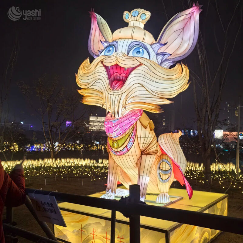 Custom Chinese Anthropomorphic Dragon LED Lantern, Traditional Robed Dragon Light Sculpture for Spring Festival Light Show