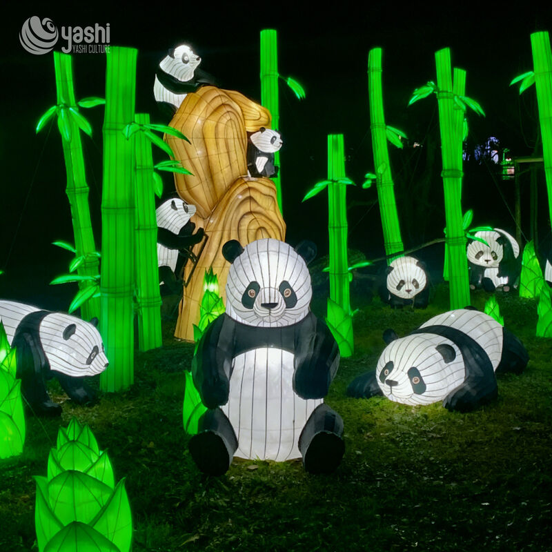 Custom Safari Wild Animal LED Lantern Set, Zoo Theme Large Animal Light Sculptures for Park Light Festival