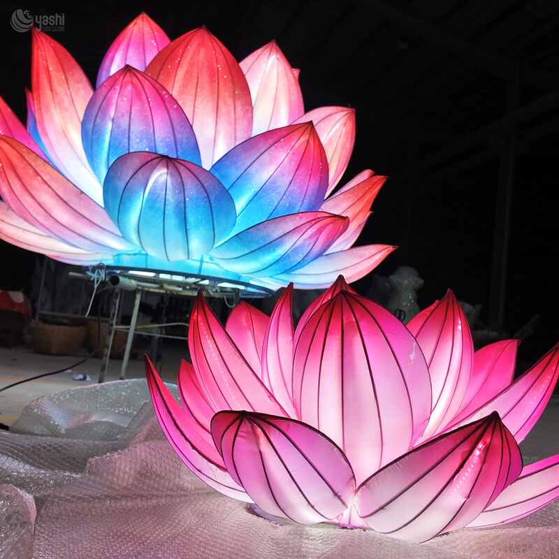 Customized Lotus Lanterns for Christmas/Valentine's Day - Outdoor Festival Decor